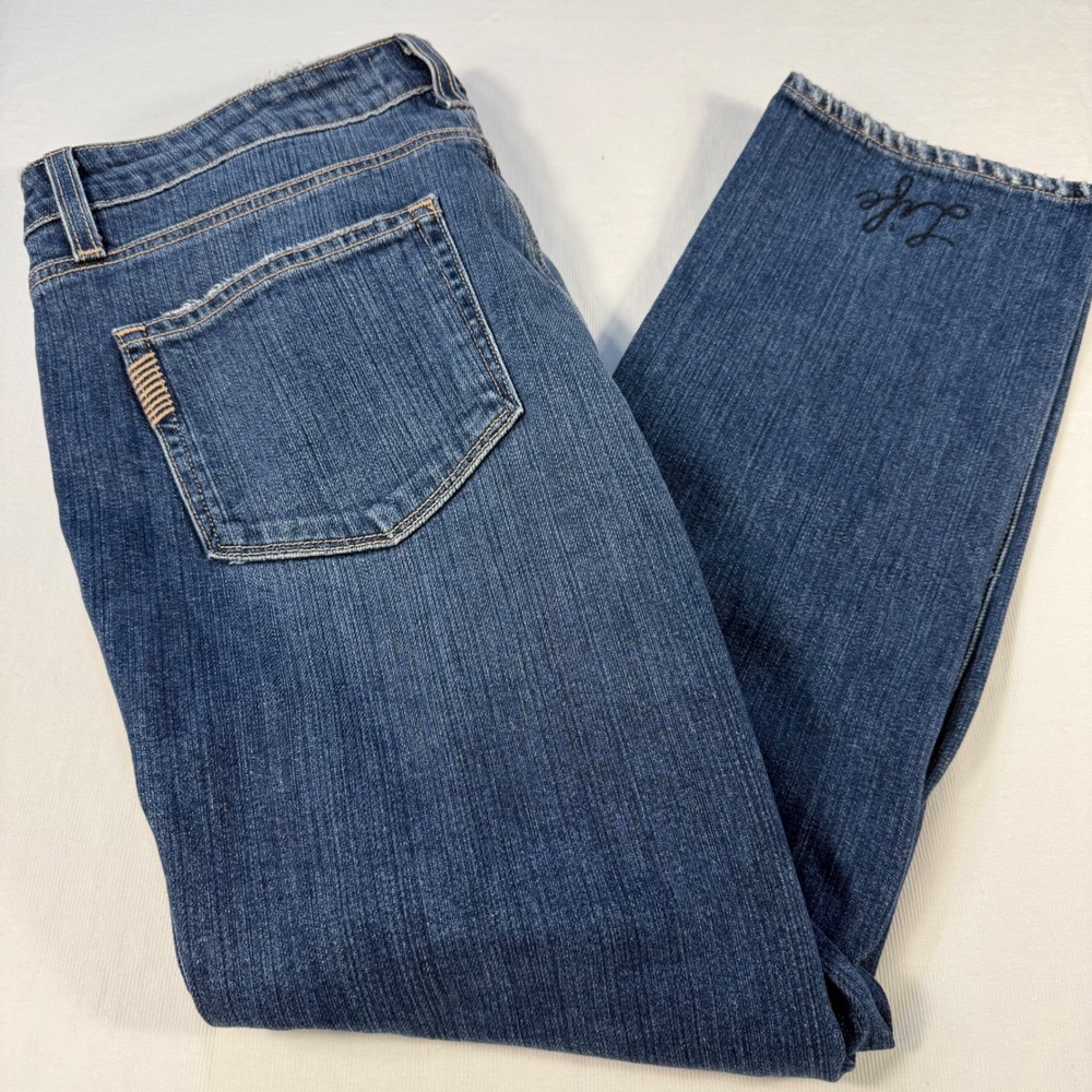 Paige Jacqueline Straight‎ Leg Jeans Women's Size 32 Medium Wash Denim